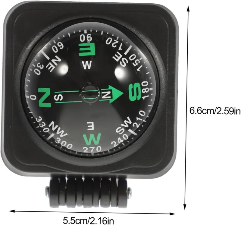 SOLUSTRE Car Compass Ball Automotive Compass for Dashboard Boat Auto Off-Road Vehicles Versatile for Travel Exploration - Image 2